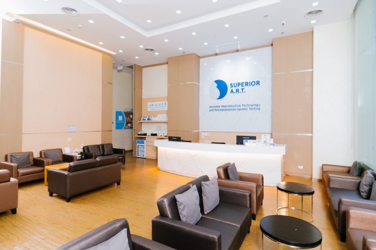 Reception desk in OPD with friendly staff